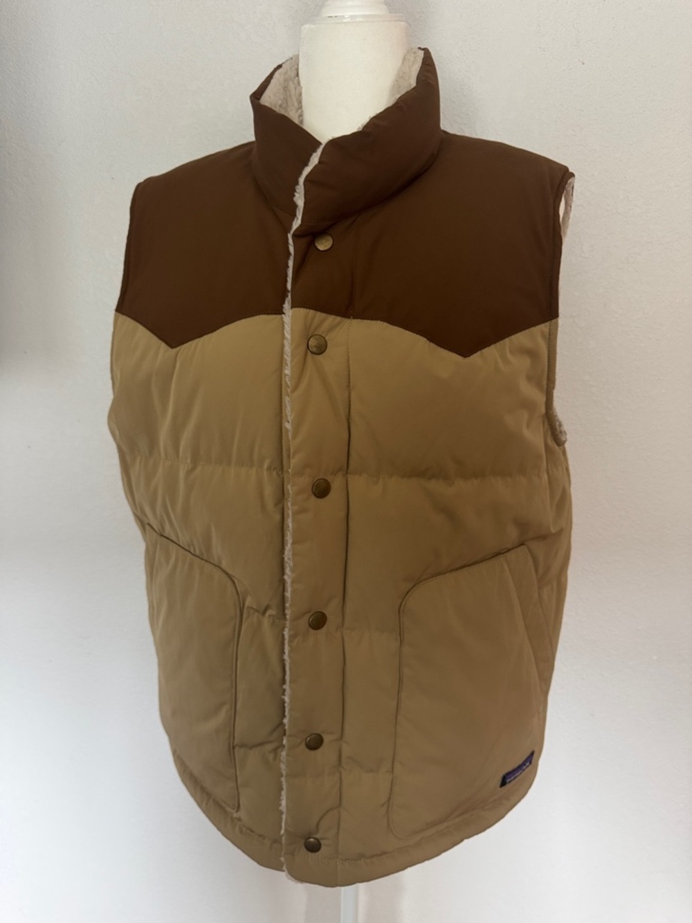 Patagonia Two-Tone Brown/Tan Insulated Men's Vest